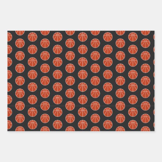Basketball Patterns Trio Geschenkpapier Set (Vorderseite 3)