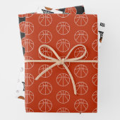 Basketball Patterns Trio Geschenkpapier Set (Beispiel)