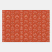 Basketball Patterns Trio Geschenkpapier Set (Vorderseite)