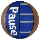 Basketball Pause blau (Vertikal)