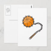 Basketball-Peitsche Postkarte (Vorne/Hinten)