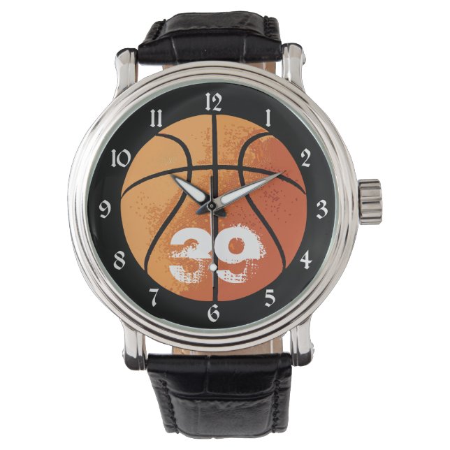 Basketball (personalisierbar) armbanduhr (Vorderseite)