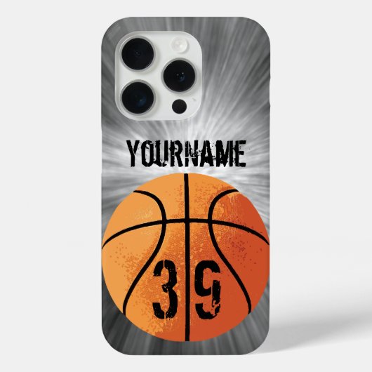 Basketball (personalisierbar) Case-Mate iPhone hülle (Rückseite)