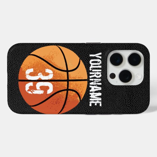Basketball (personalisierbar) Case-Mate iPhone hülle (Rückseite (Horizontal))
