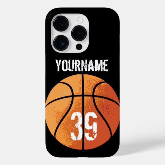 Basketball (personalisierbar) Case-Mate iPhone hülle (Rückseite)