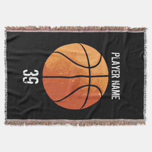 Basketball (personalisierbar) decke (Vorderseite)