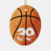 Basketball (personalisierbar) keramik ornament (Rechts)