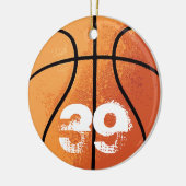 Basketball (personalisierbar) keramik ornament (Links)