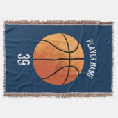 Basketball (personalisierbar) Knochendecke Decke (Vorderseite)