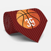 Basketball (personalisierbar) krawatte (Gerollt)