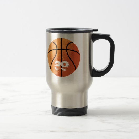 Basketball (personalisierbar) reisebecher (Rechts)
