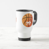 Basketball (personalisierbar) reisebecher (VorderseiteRechts)