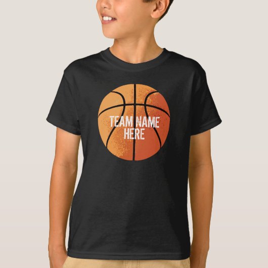 Basketball (personalisierbar) T-Shirt (Vorderseite)