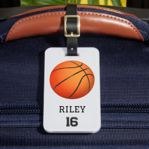 Basketball Personalisiert Custom Team Bag Tag Gesc Gepäckanhänger