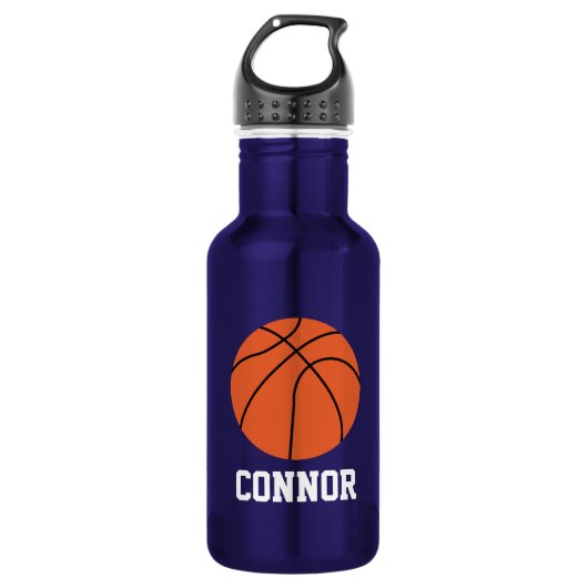 Basketball Personalisiert Edelstahlflasche (Vorderseite)