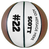 Basketball personalisiert mit Namen (Vertikal)