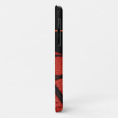 Basketball Personalisiert Name Schwarz und Orange Case-Mate iPhone Hülle (Hinten/Links)