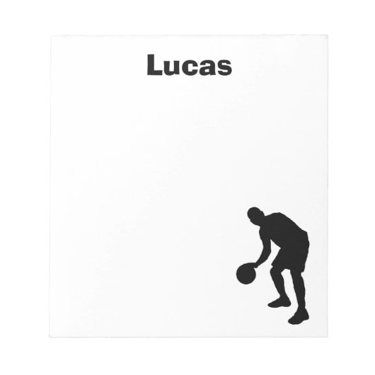Basketball Personalisiert Notepad Notizblock (Vorderseite)