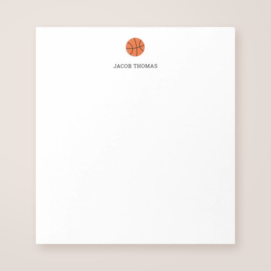Basketball Personalisiert Notizblock