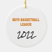 BASKETBALL Personalisiert Player Ornament (Hinten)