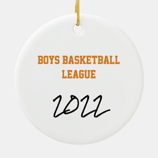 BASKETBALL Personalisiert Player Ornament (Hinten)