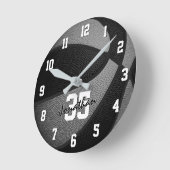Basketball personalisiert runde wanduhr (Winkel)