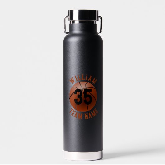 Basketball Personalisiert Trinkflasche (Vorne)