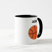 Basketball Personalisierte Kinder Tasse (VorderseiteRechts)