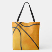 Basketball-personalisierte orange Mädchen-Kinder Tasche (Rückseite)