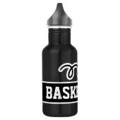 Basketball-Personalisierter individuelle Name Edelstahlflasche (Links)