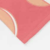 Basketball Personalisierter Name Koralle Weiß Cust Fleecedecke (Ecke)