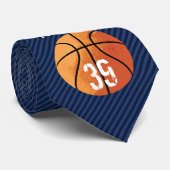 Basketball (Personalizable) Krawatte (Gerollt)