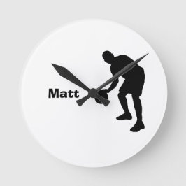 Basketball Personalized Clock Runde Wanduhr