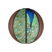 Basketball - Pfau mit Pferdefedern (Vertikal)