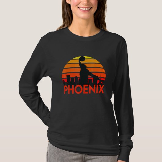 Basketball Phoenix Arizona Skyline T-Shirt (Vorderseite)