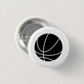 Basketball-Piktogramm-Knopf Button (Vorne & Hinten)