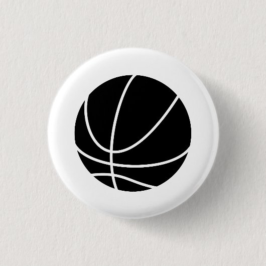 Basketball-Piktogramm-Knopf Button (Vorderseite)