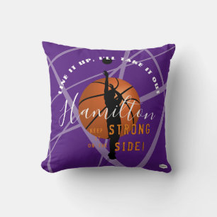 Basketball Pillow HAMbyWG Lila Kissen