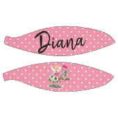 Basketball Pink Polk a dot Kuh Pink Hearts (Panele)