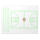 Basketball Playbook Green | Notizblock (Vorderseite)