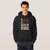Basketball Player 100 Days Of School Student Boys Hoodie (Vorne ganz)