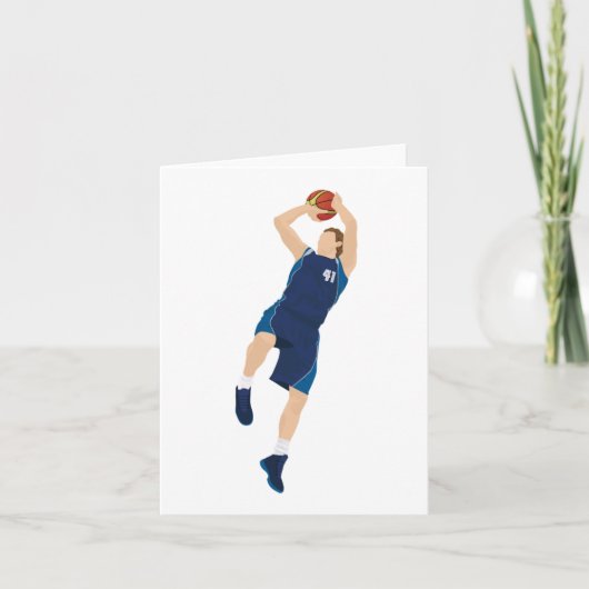 Basketball Player 3 Punkte Karte (Vorderseite)