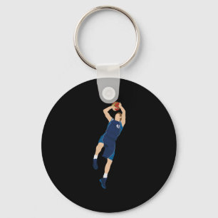 Basketball Player 3 Punkte Schlüsselanhänger