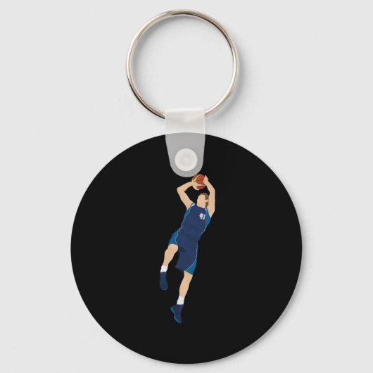 Basketball Player 3 Punkte Schlüsselanhänger (Vorderseite)