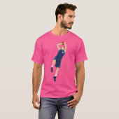 Basketball Player 3 Punkte T-Shirt (Vorne ganz)