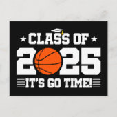 Basketball Player Abschluss Class of 2025 Senior Postkarte (Vorderseite)