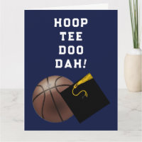 Basketball Player Abschluss Glückwunsch Karten