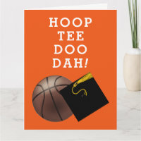 Basketball Player Abschluss Glückwunsch Karten
