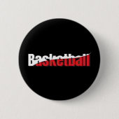 Basketball Player Abstrakt Swish - Word Art Button (Vorderseite)