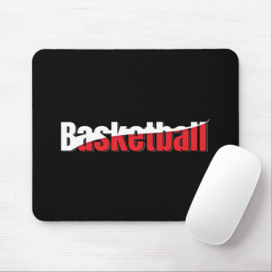 Basketball Player Abstrakt Swish - Word Art Mousepad